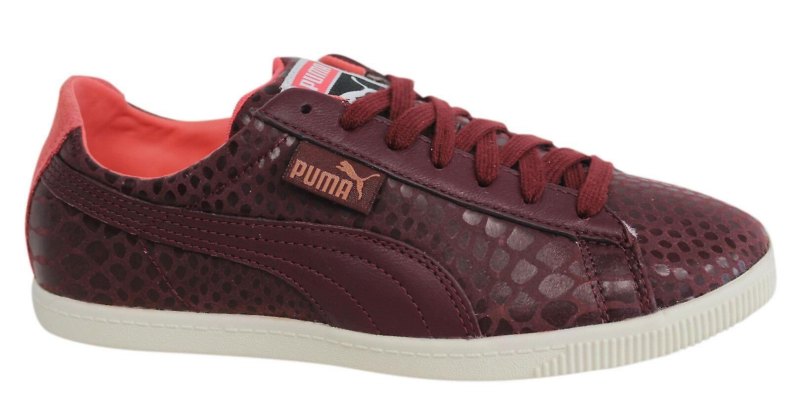 Puma Glyde Lo Hyper Womens Lace Up Burgundy Textile Trainers 357277 03 B34A Red UK 3.5 EU 36 US 6