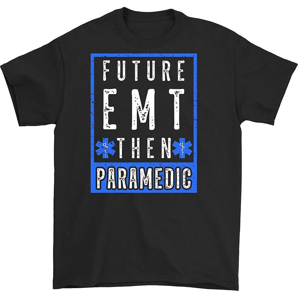 HISHARK Future emt then paramedic t-shirt black M