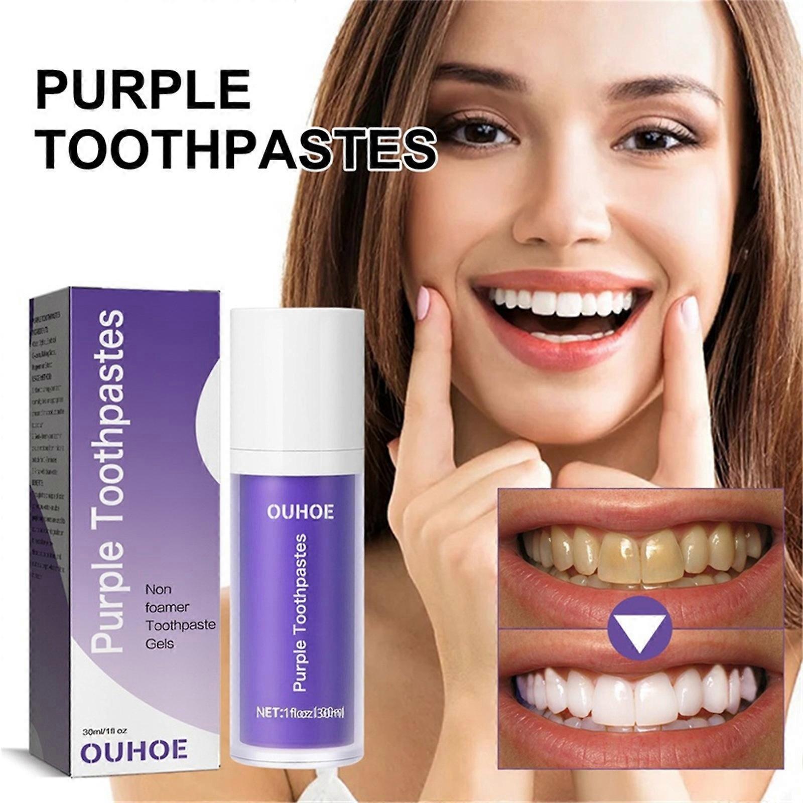 Kakanwo Purple Toothpaste Whitening Purple Toothpaste for Teeth Whitening, Purple Toothpaste Whitening, Purple Toothpaste, Purple Teeth Whitening, ...