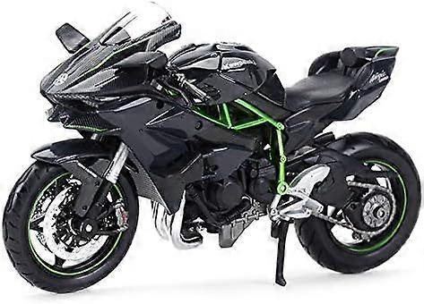 Heyone 1:12 Motorbike- Kawasaki Ninja H2R Motorcycle Alloy Diecast Model with Base Simulation Motorbike Collection Gift 1/12 Scale