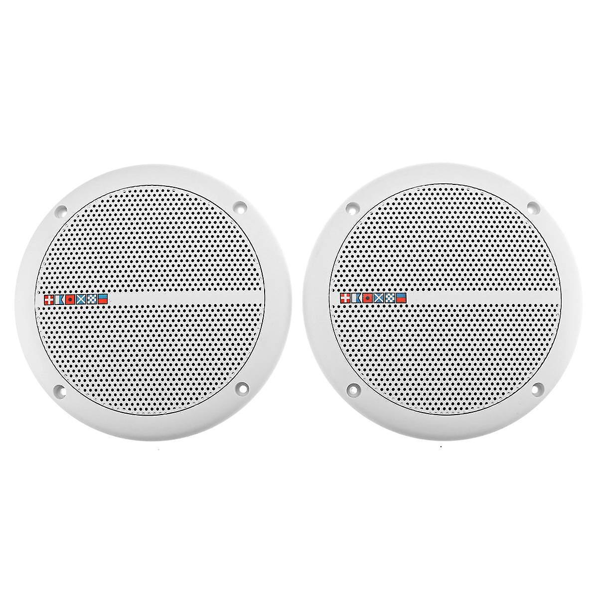 Slowmoose Waterproof Ceiling Speaker Syatems -2-way Flush Mount  Loundspeaker Amplifier