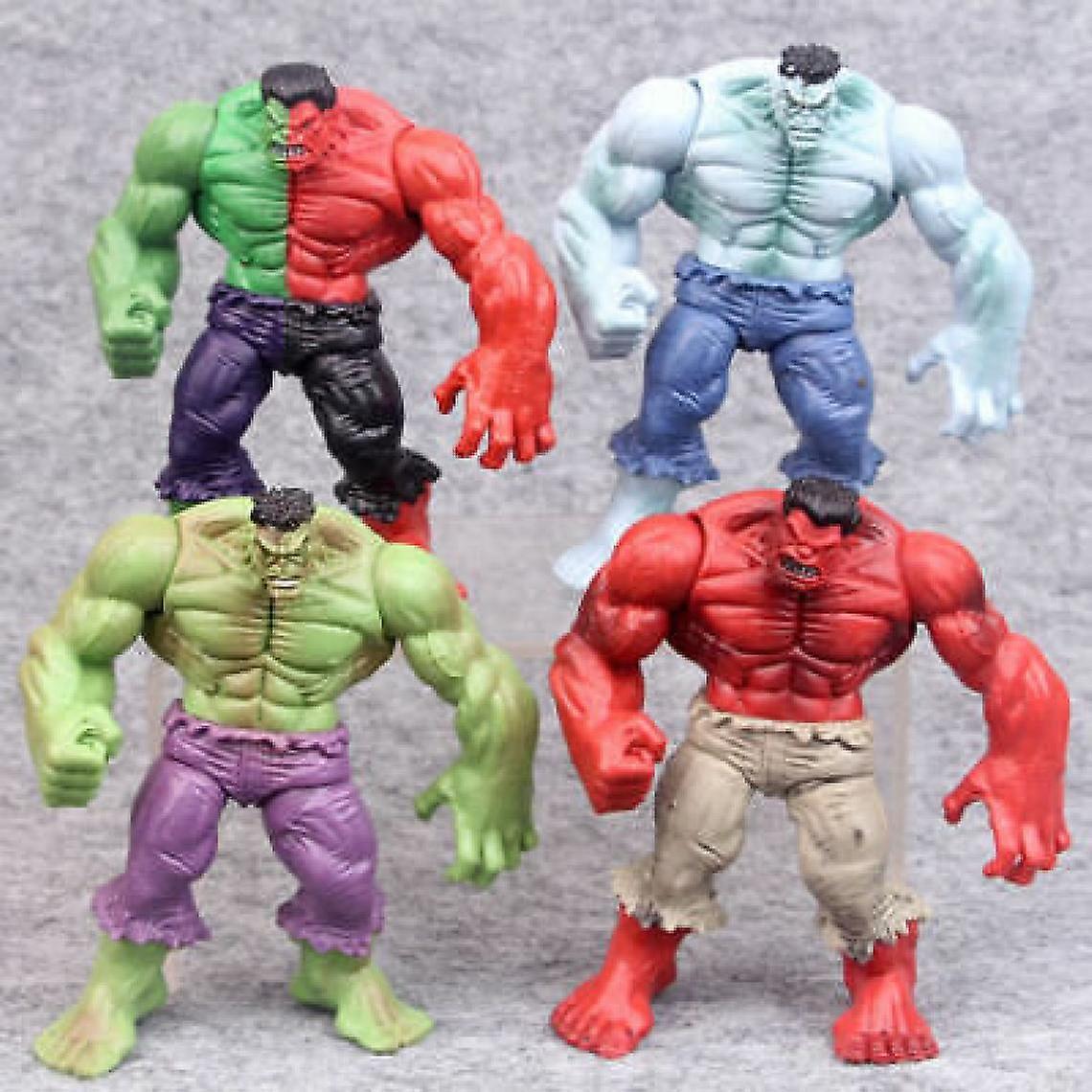 Sitabo 4PCS The Incredible Hulk Red, the legendary action character.