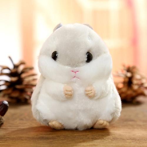 unbrand Cute Hamster Keychain Bag Pendant Plush Doll Light Gray