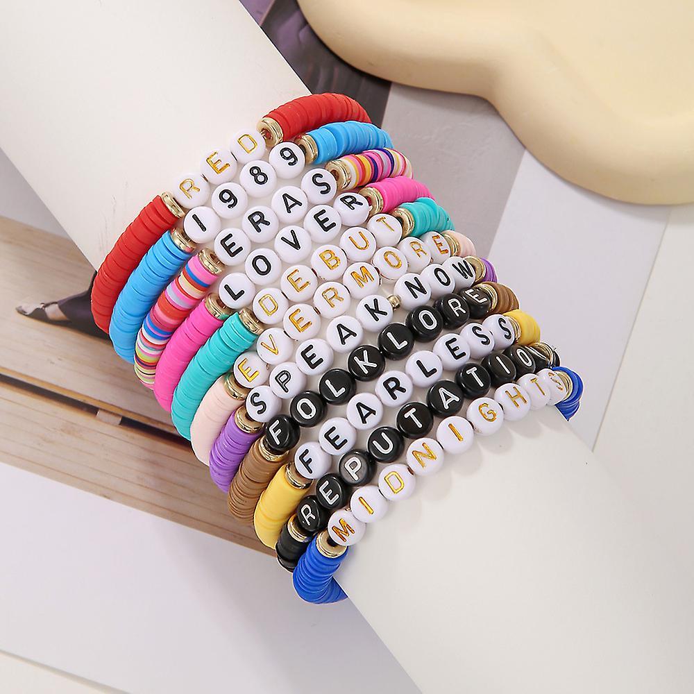 Eocici Women Girls Taylor Swift Bracelet Outfits Jewelry Music Lover Fans Gifts Friendship Bracelets