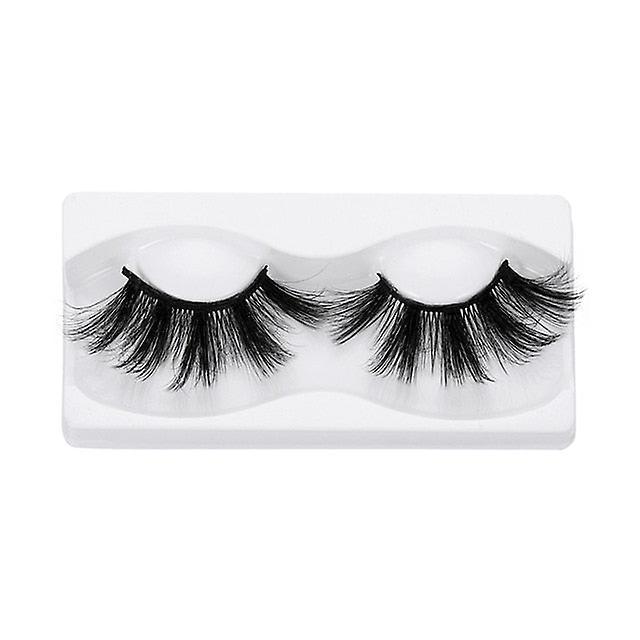 Slowmoose 1pair 3d Mink False Eyelashes - 100% Cruelty Free Criss Cross Lashes, Thick SD-13