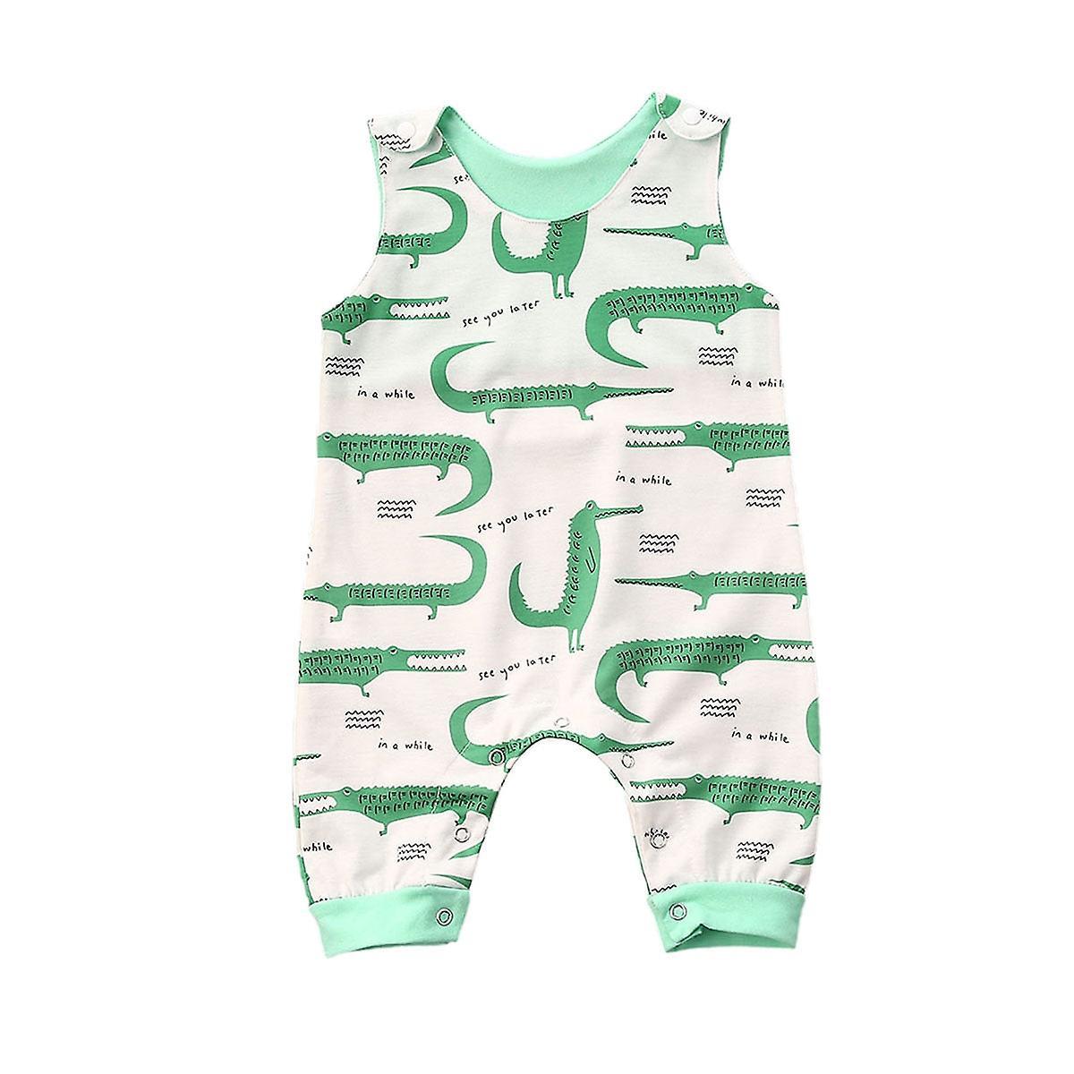 Slowmoose Baby Clothing Newborn Whale Romper- Sleeveless Jumpsuit, Outfit Clothes 6M / D