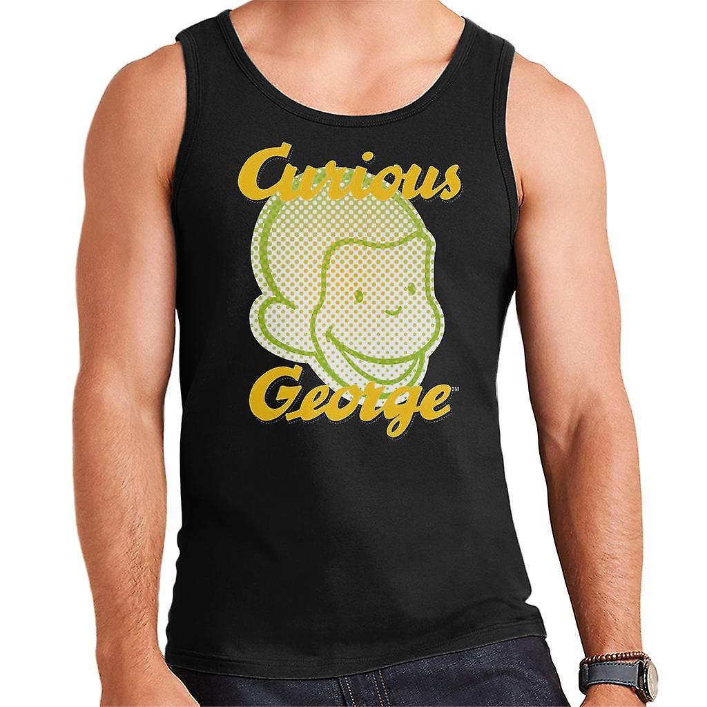 Curious George Face Logo Men's Vest Black XX-Large