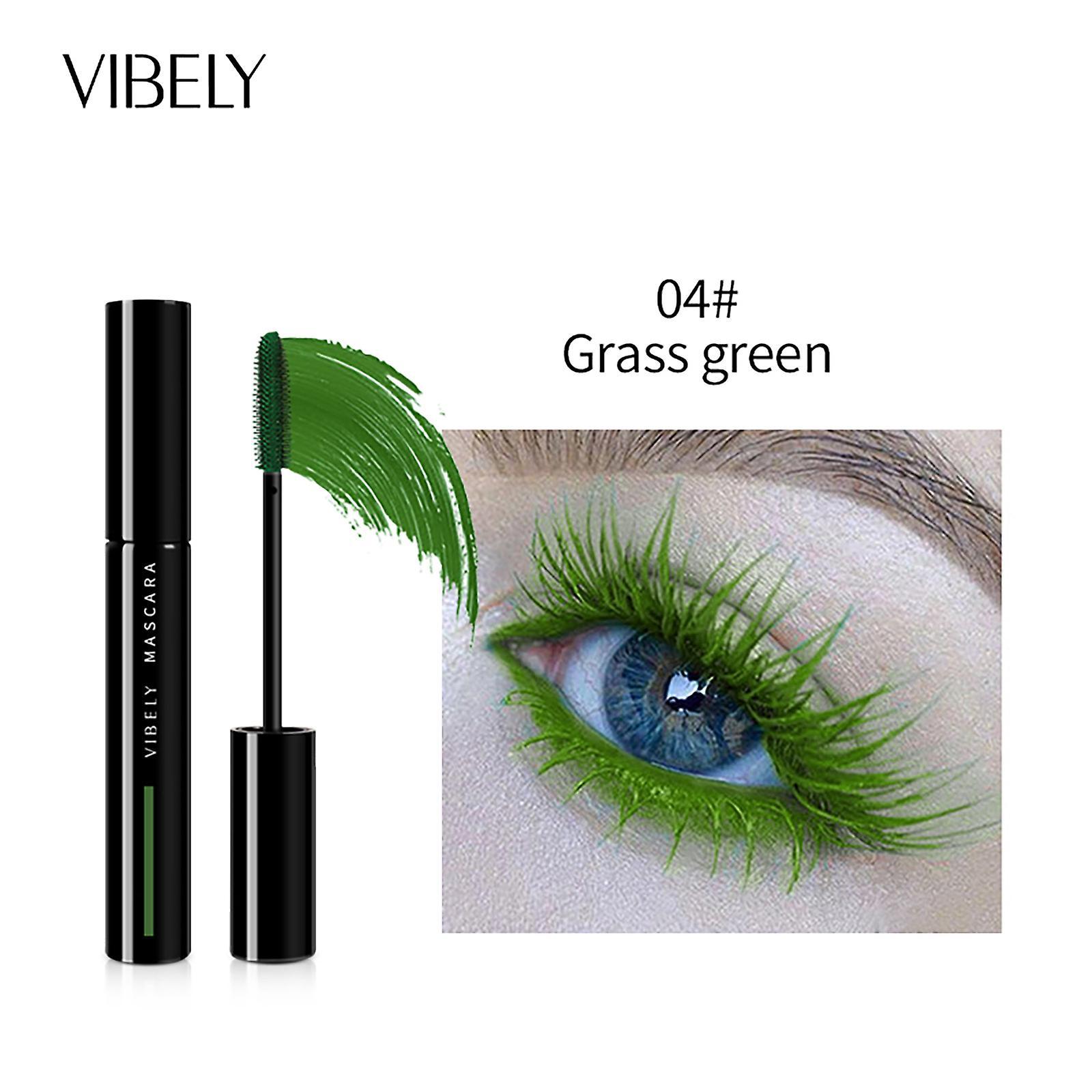 Gaoguan Color Mascara, Thick And Long-lasting Curling, No Smudging, Mascara Green