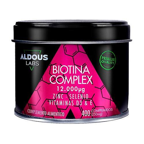 Aldous Bio Biotin 12,000mcg with zinc, selenium, vitamins D3 and E 400 tablets of 250mg