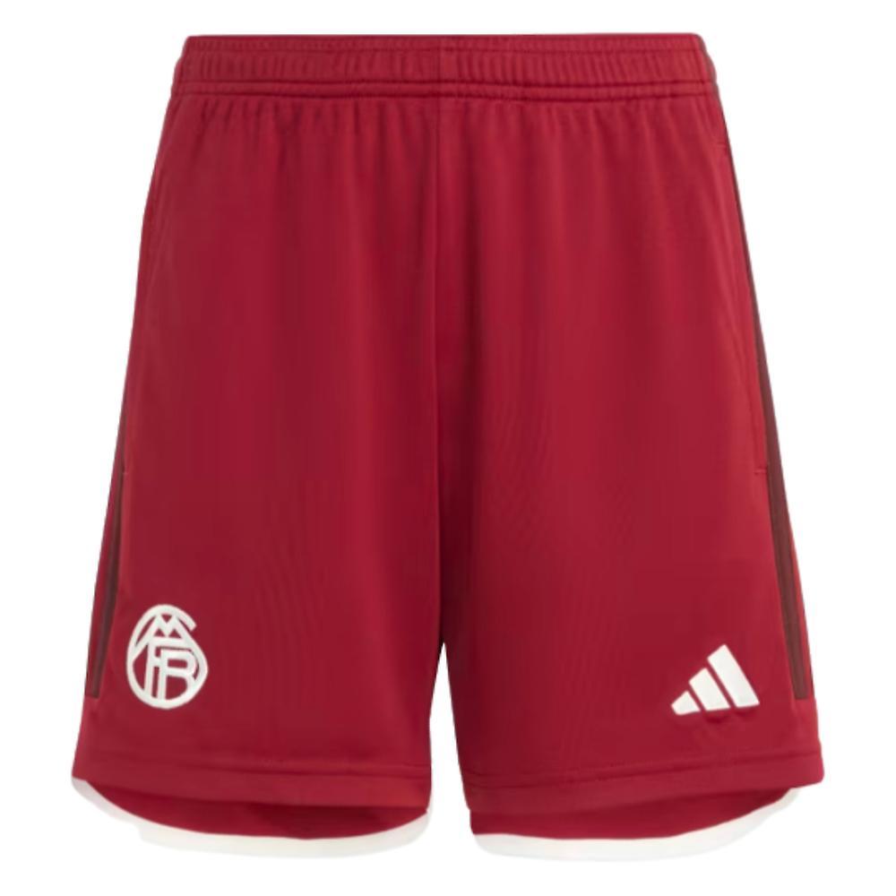 Adidas 2023-2024 Bayern Munich Third Shorts (Red) - Kids 9/10 Years - 24 inch Waist