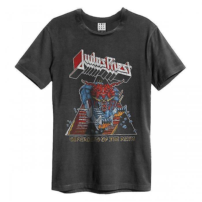 Amplified Unisex Adult Defenders Of The Faith Judas Priest T-Shirt Charcoal L