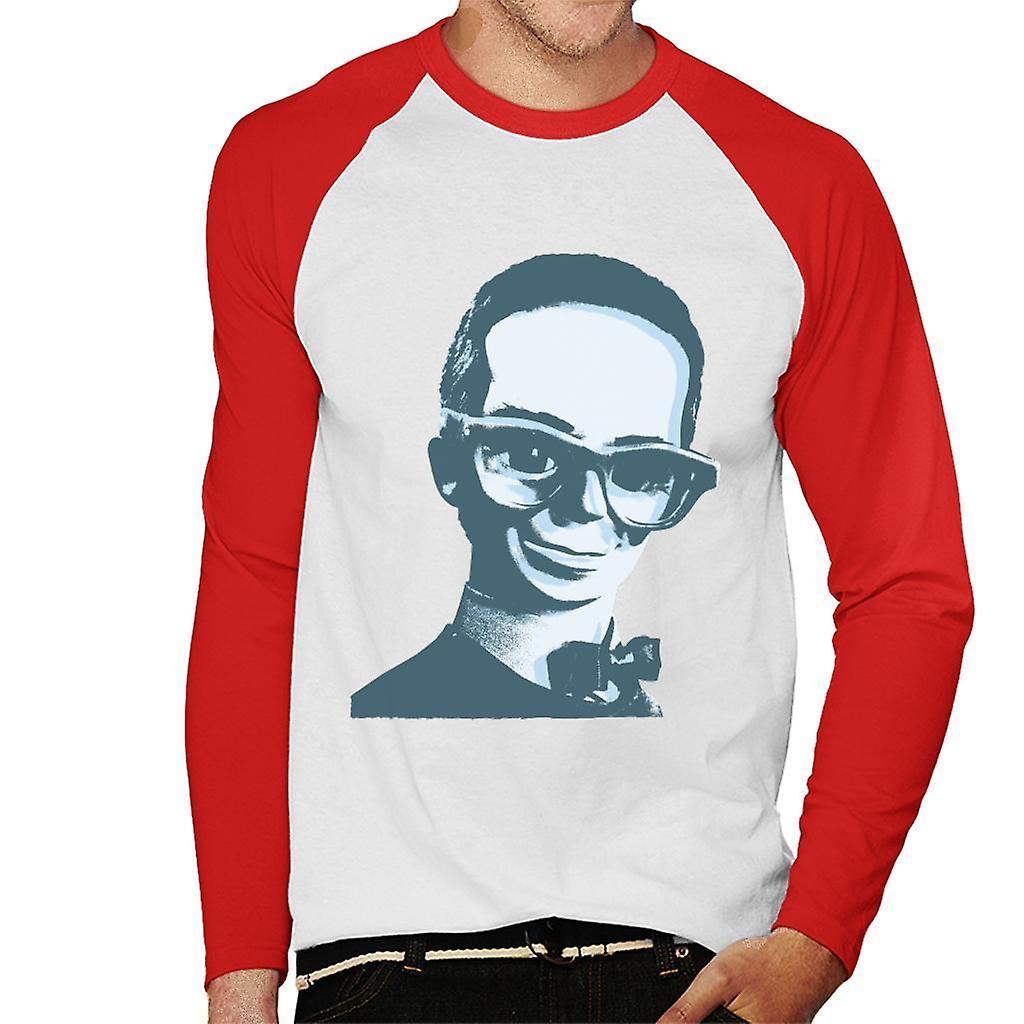 Thunderbirds Iconic Brains Men's Baseball Long Sleeved T-Shirt White/Red Large