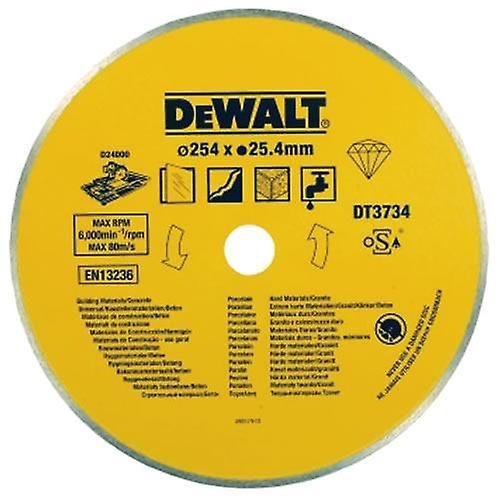 Dewalt DT3734 Diamond Wet Cutting Porcelain/Stone Saw Blade 254x25.4mm