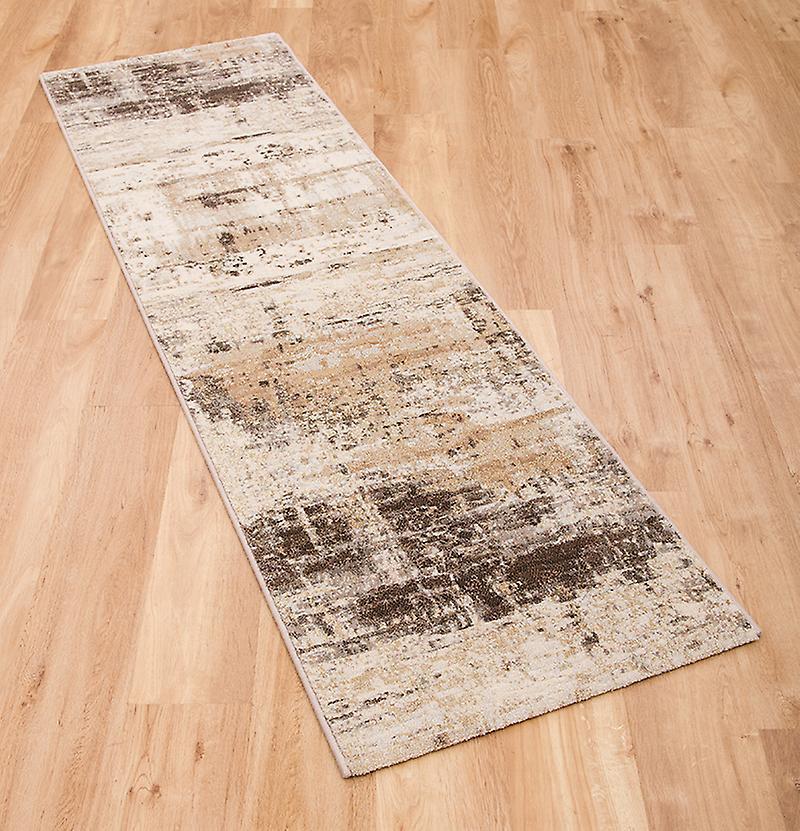 Rugs Direct Online Ltd Galleria 63378 6282 Beige Brown  Runner Rugs Modern Rugs 67.00 x 230.00cm