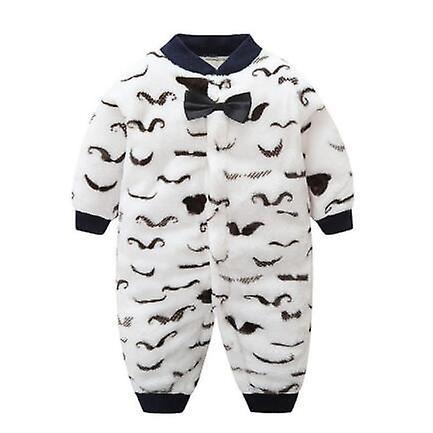 Slowmoose Soft Warm Hooded Rompers For Newborn 12M