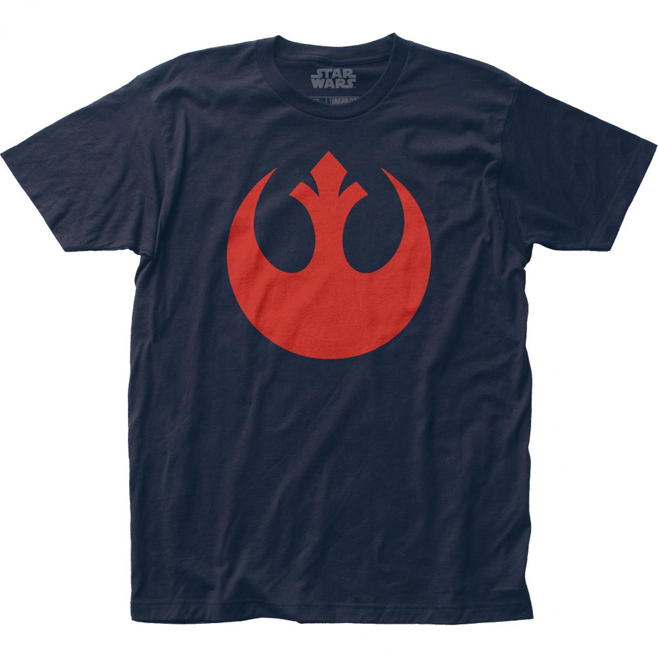 Star Wars Rogue Squadron Rebel Symbol T-Shirt Blue Medium