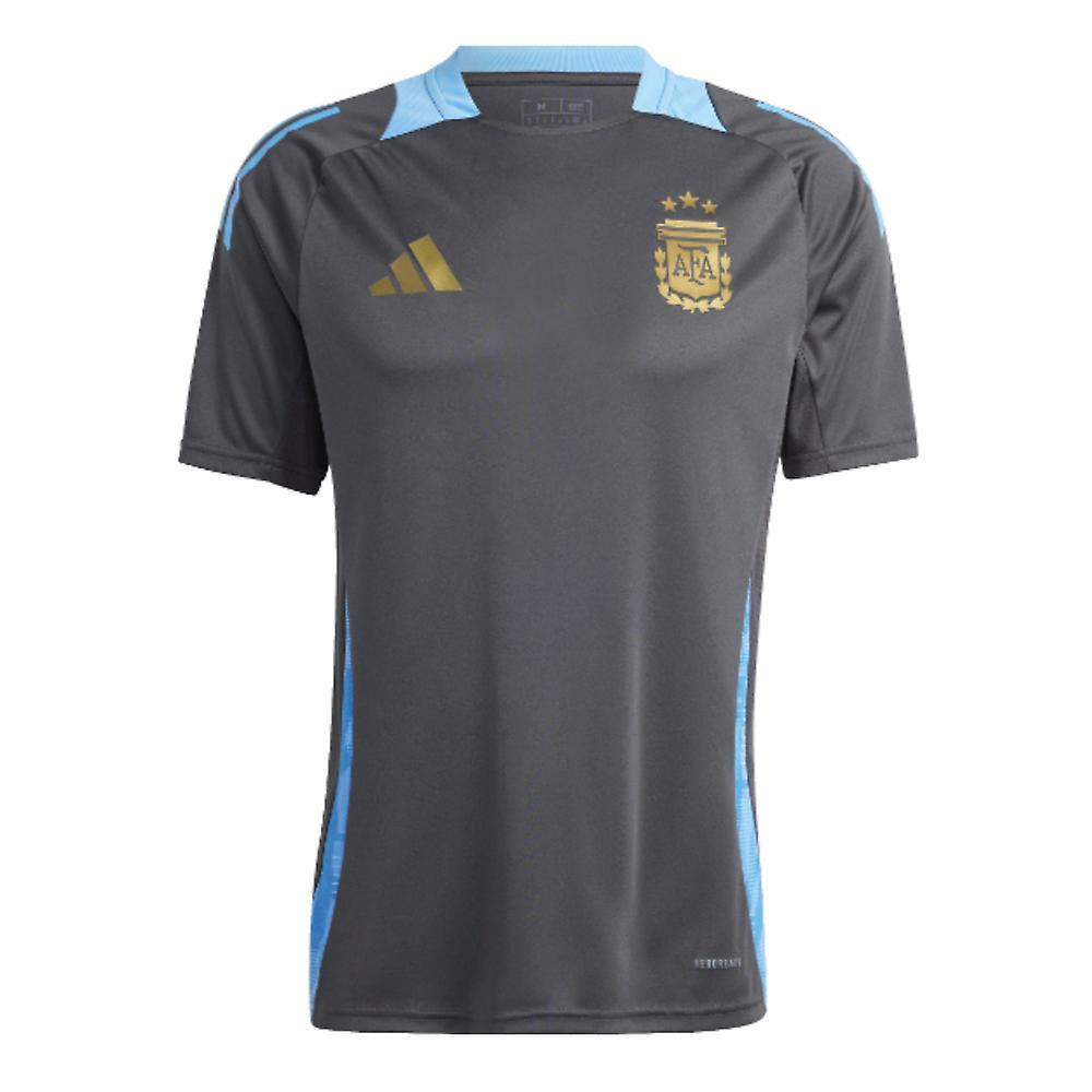 Adidas 2024-2025 Argentina Training Jersey (Carbon) Grey Medium 38-40 inch Chest