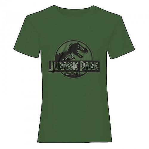 Jurassic Park Unisex Adult Monochrome T-Shirt Green M