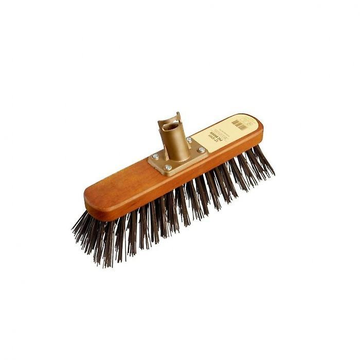 Groundsman Stiff PVC Broom Head Brown 12in