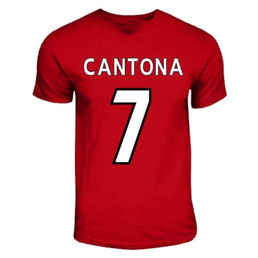 Gildan Eric Cantona Manchester United Hero T-shirt (red) LB (9-11 Years)