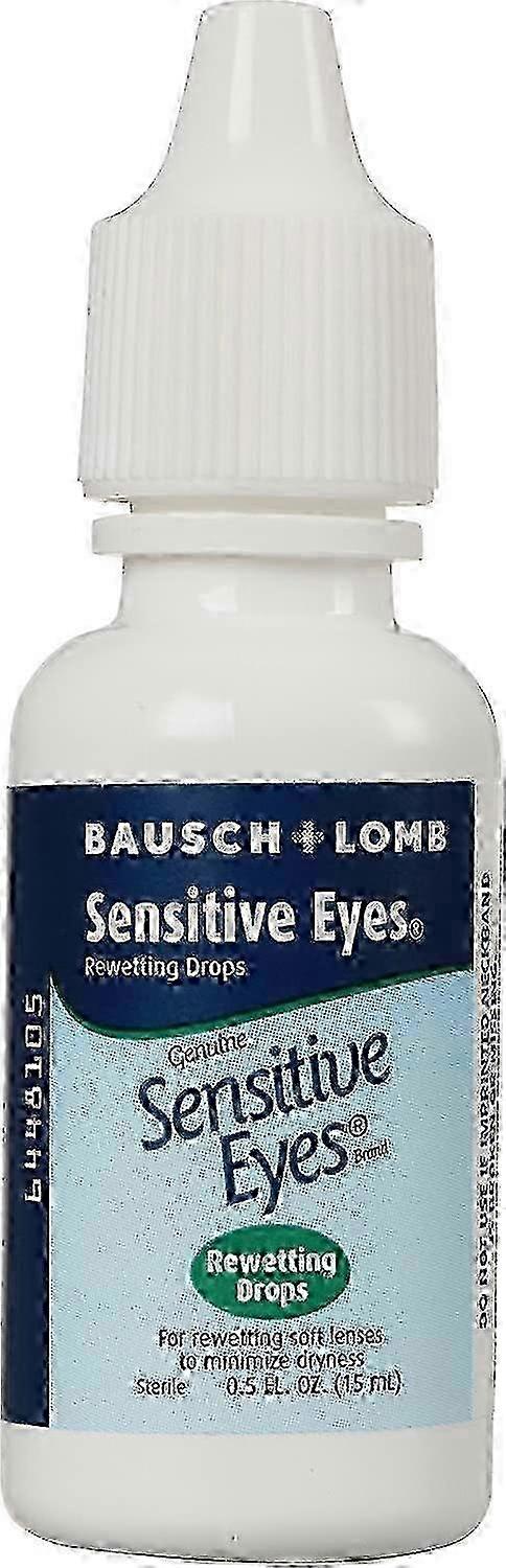 Bausch & Lomb Genuine Sensitive Eyes, Rewetting Drops, 0.5 Oz