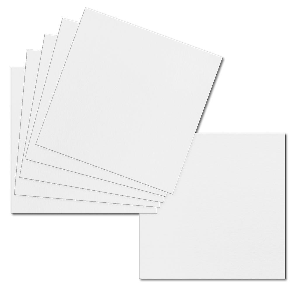 ColorSono Impact White. 153mm x 153mm. 6 Inch Square. 250gsm Card Sheet. 25