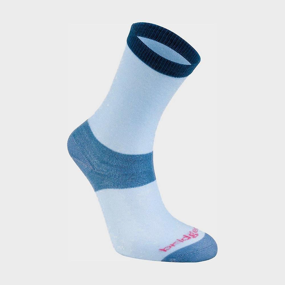 Bridgedale Women's Coolmax Liner Hiking Socks Blue L