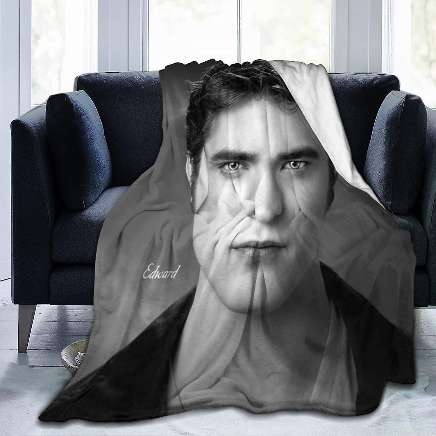 Kerota Robert Edward Pattinson Flannel Blanket Bedding Fleece Blanket Soft Thow Blankets Air Conditioning Blanket For Sofa Couch Living Room ABD313..