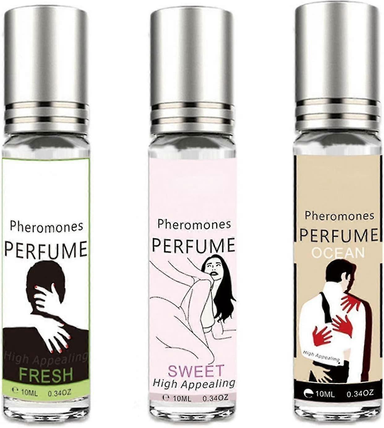 unbrand Perfume For Women And Men Long Lasting Pheromone Eau De Toilette Fresh Sweet Ocean Perfume 10ml pink