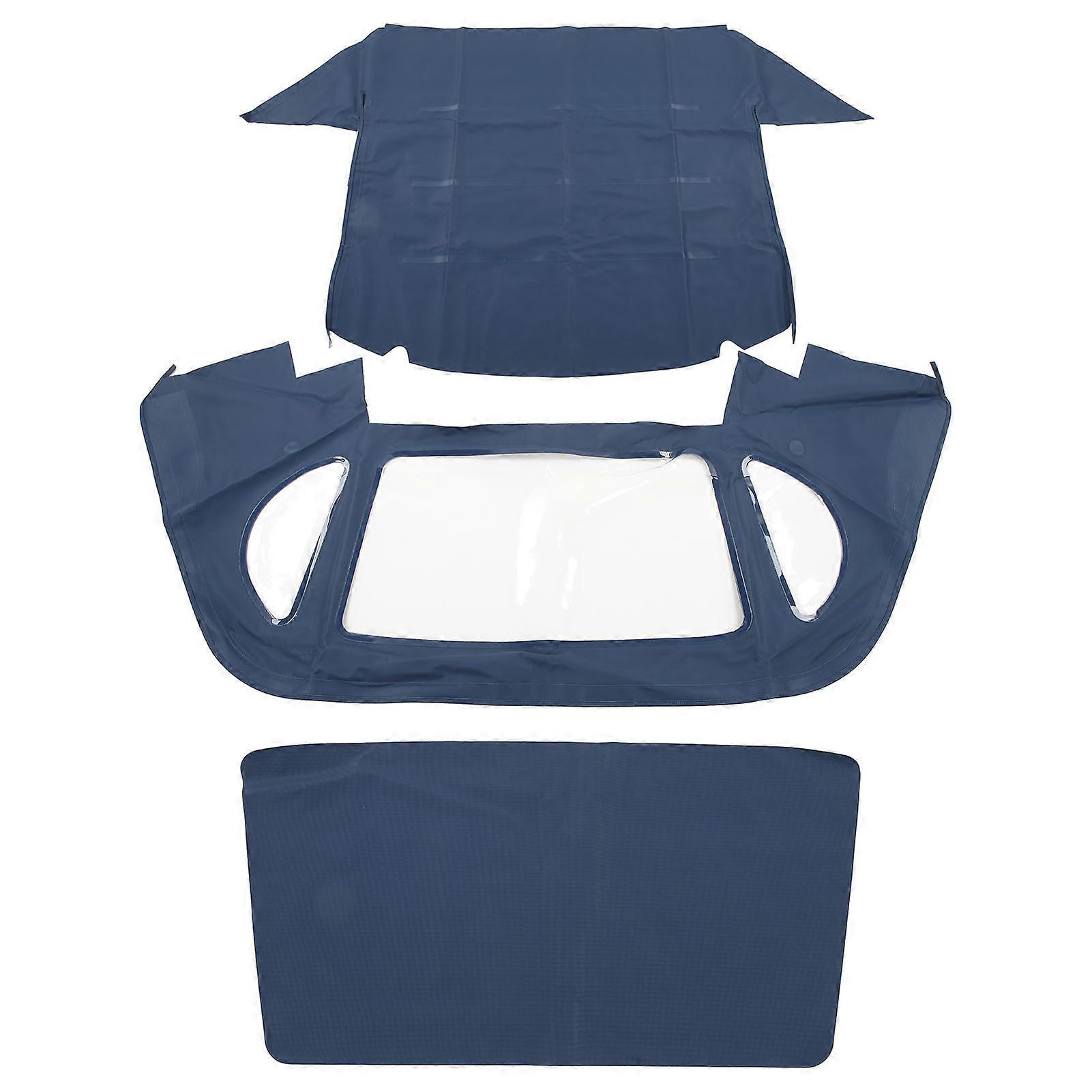 Muggys Convertible Soft Top MB03 22 Blue Canvas Convertible Roof Replacement for Mercedes-Benz R129 SL Bodies 1990 to 2002