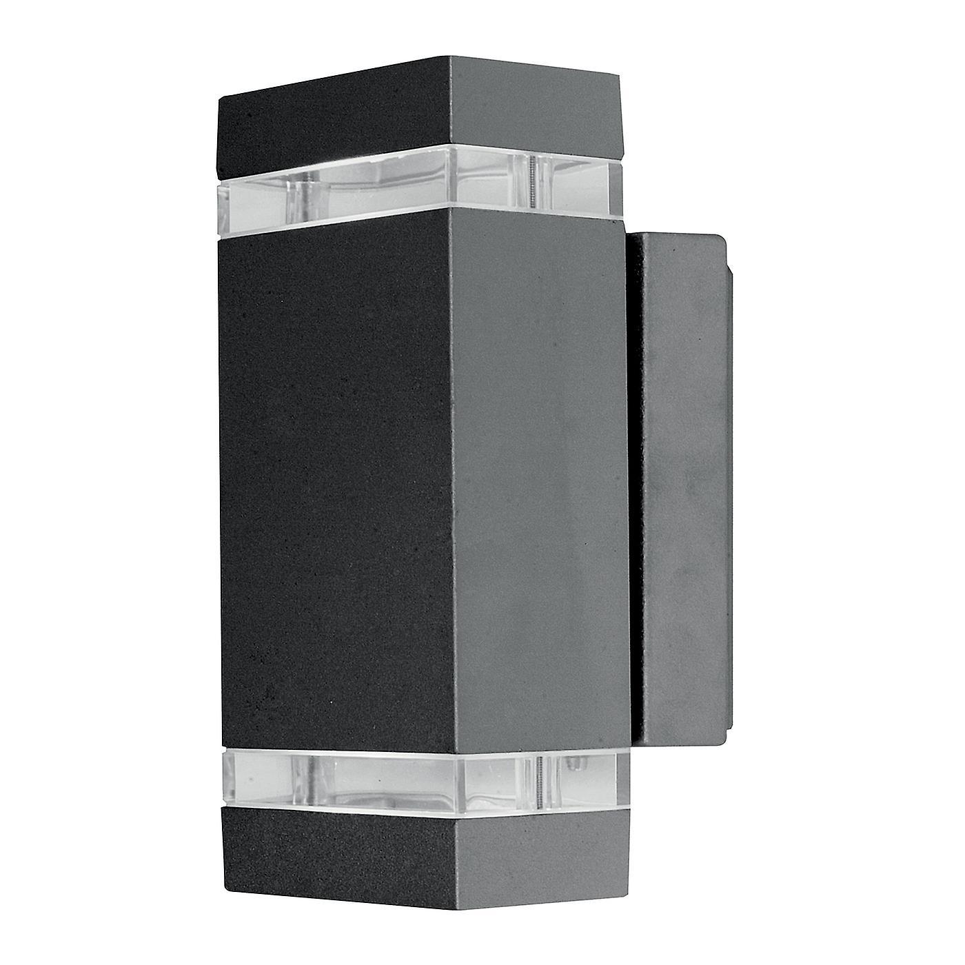 Jannik LED 2 Light Outdoor Up Down Wall Light Graphite IP44