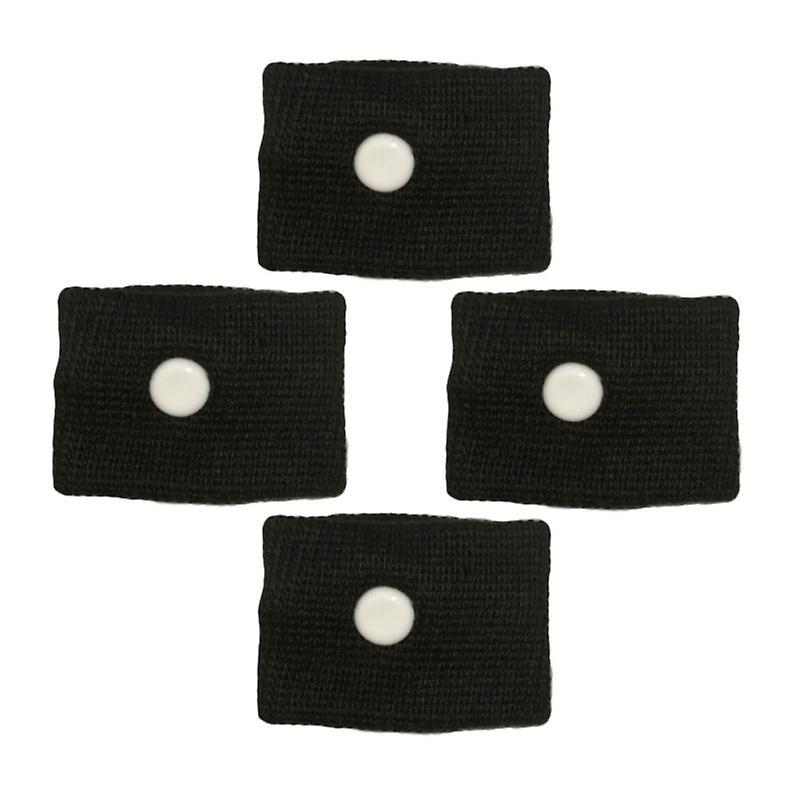 Flasidu 4Pcs/Set Anti Nausea Knitted Bracelet Car Auto Sea Sick Sickness Wrist Bands Black