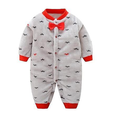 Slowmoose Soft Warm Hooded Rompers For Newborn 12M