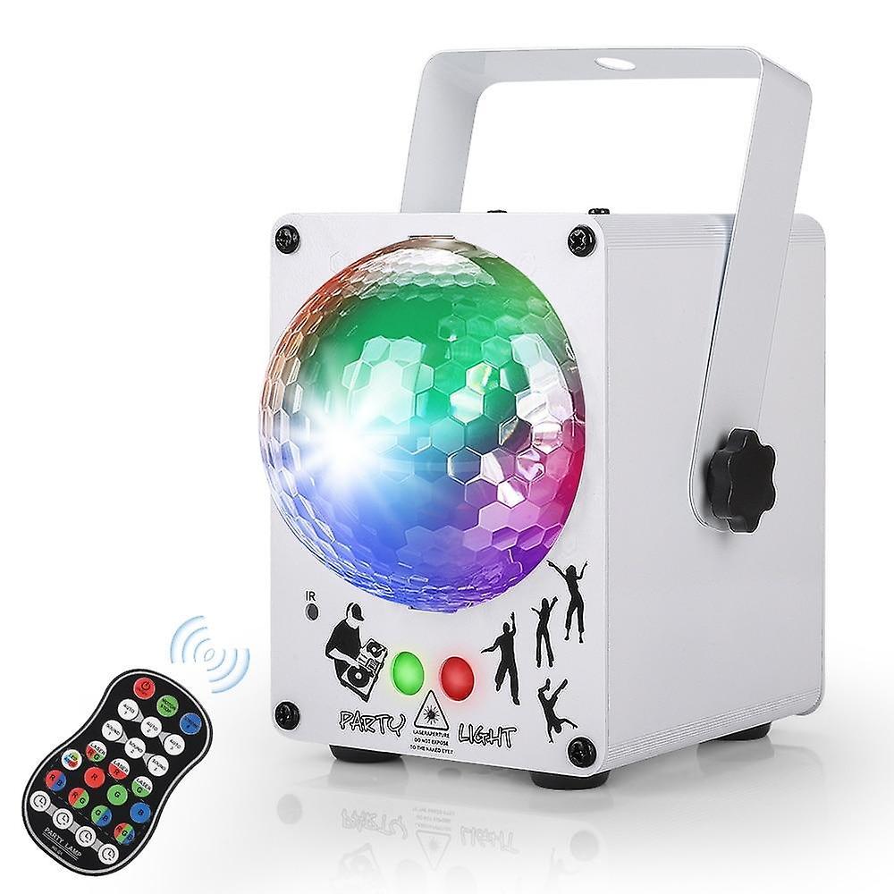 Slowmoose Led Disco Laser Light - Rgb Projector Party Lamp white