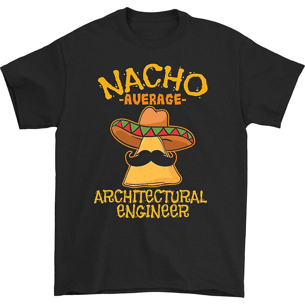 HISHARK Nacho average architectural engineer t-shirt black M