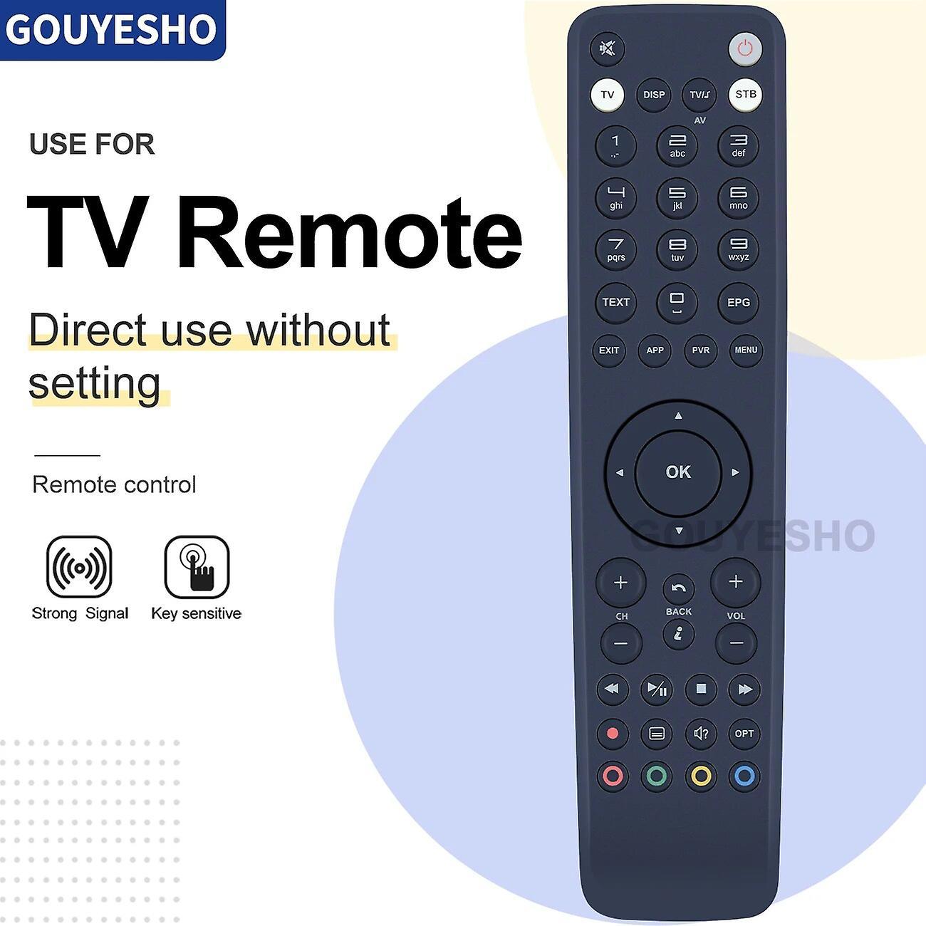 Scitoo NEW RC2424540/01 FOR HDTHUNDER TV REMOTE CONTROL high glossy