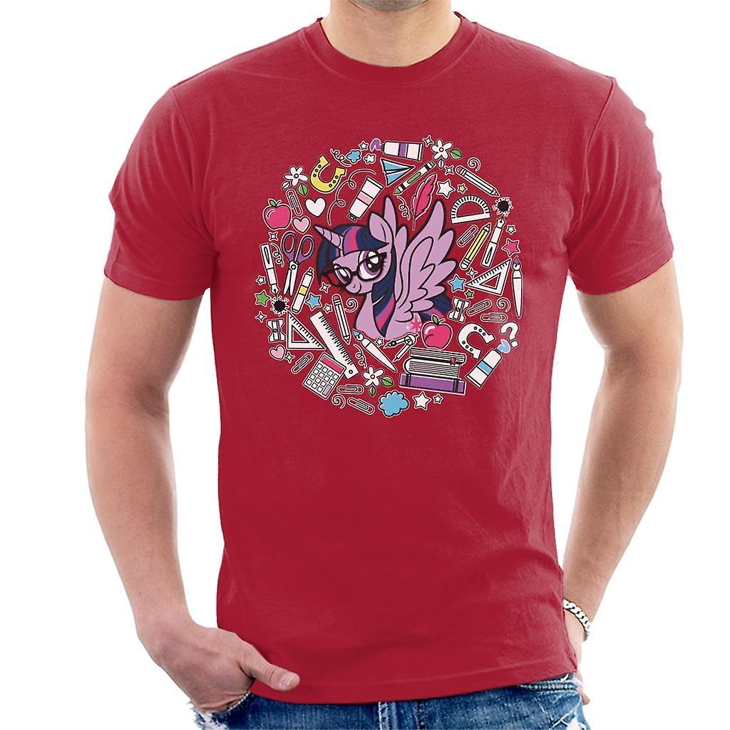 My Little Pony Twilight Sparkle Ready For School Men's T-Shirt Cherry Red X-Large