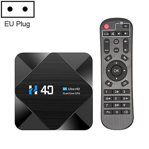 Generic H40 4k Ultra Hd Smart Tv Box Android 10.0 Media Player With Remote Control ROM-32GB EU Plug