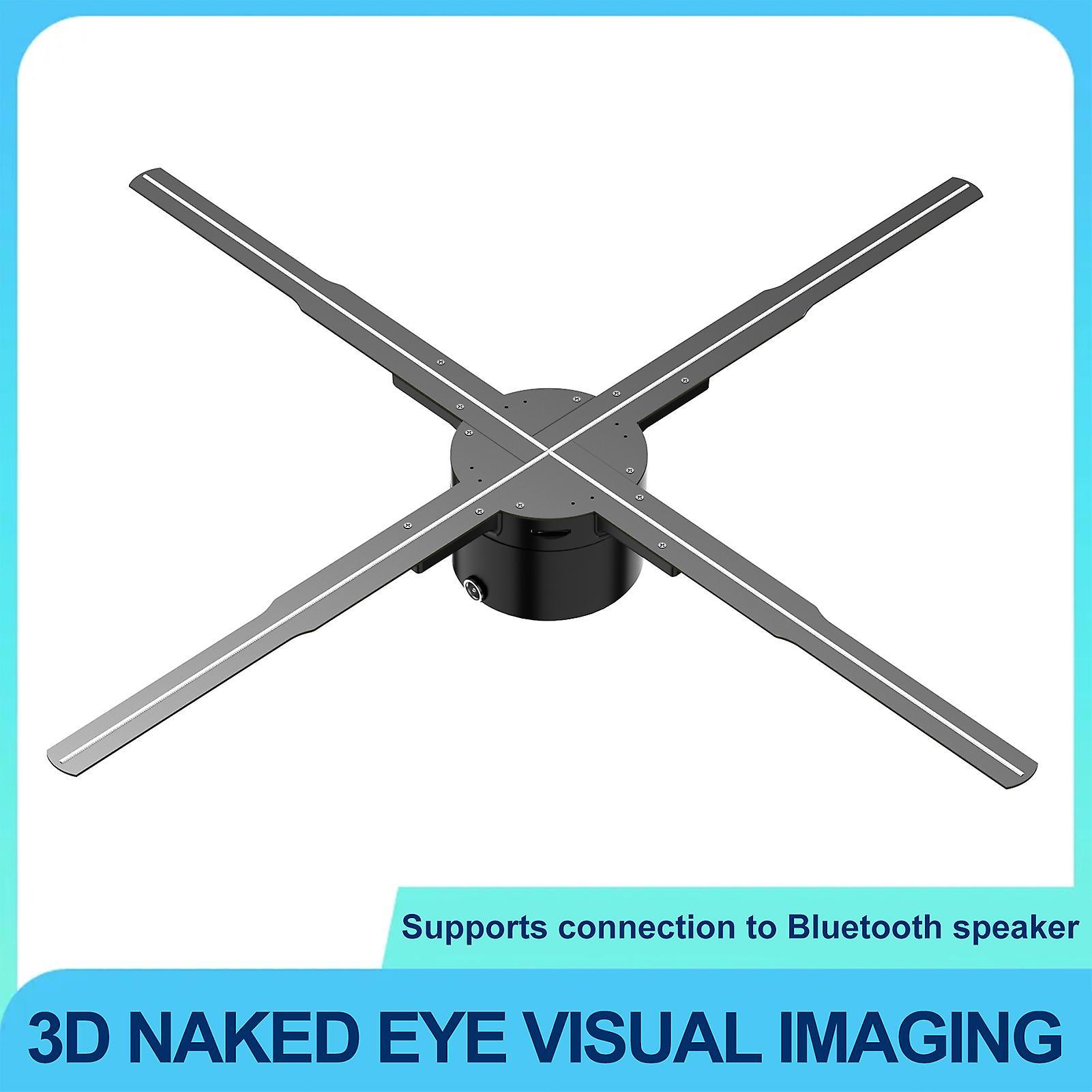 Bisofice P62 3d Hologram Projector Advertising Display Fan Wall-mounted Player 3d Naked Eye 2k Hd Led Photo Video Fan With 722pcs Led Light Beads R...