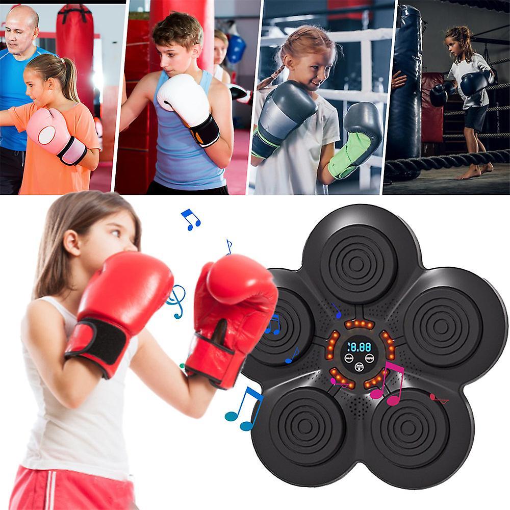 Longzhen Smart Bluetooth Music Boxing Machine, Wall Mount Music Boxing Equipment With Led Display And Adjustable Speed, Suitable For Kids Adults Bl...