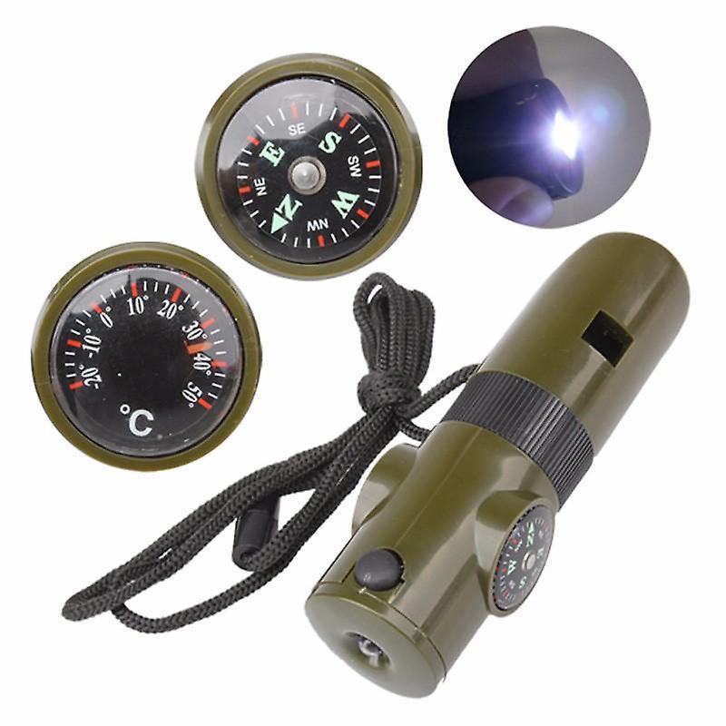 The Brands Market Seven-in-one whistle multi-function survival compass