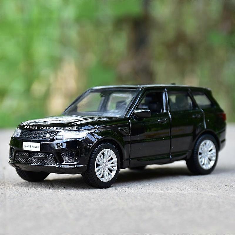 Toy Cars 1:36 Rover Range Rover SUV Diecast Alloy Metal Luxury Car Model Pull Back Car For Children Toys With Collection Gift Black