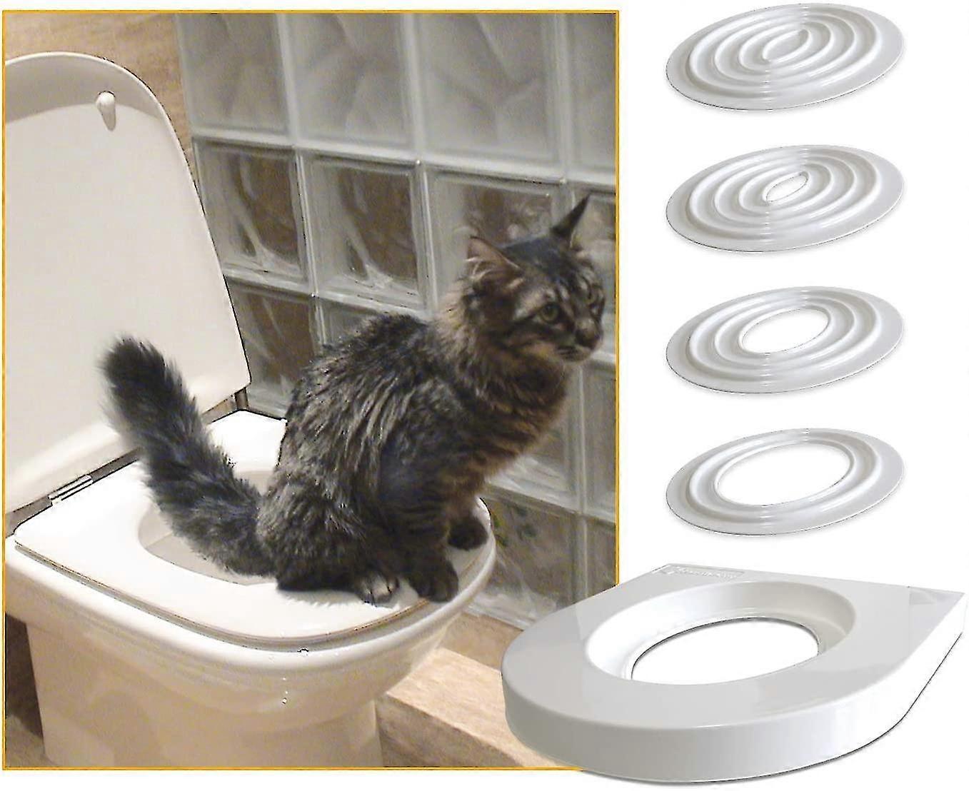 Zhiyi Cat Training Kit Teach Your Cat To Use The Toilet In 5 Small Steps