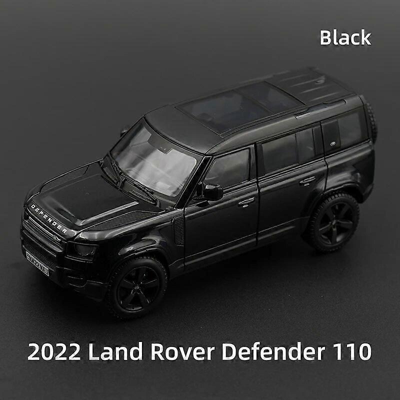 Redkid 1:24 Land Rover Defender 110 SUV Alloy Car Model Diecast Metal Off-road Vehicles Car Model Simulation Childrens Toy Gift Black