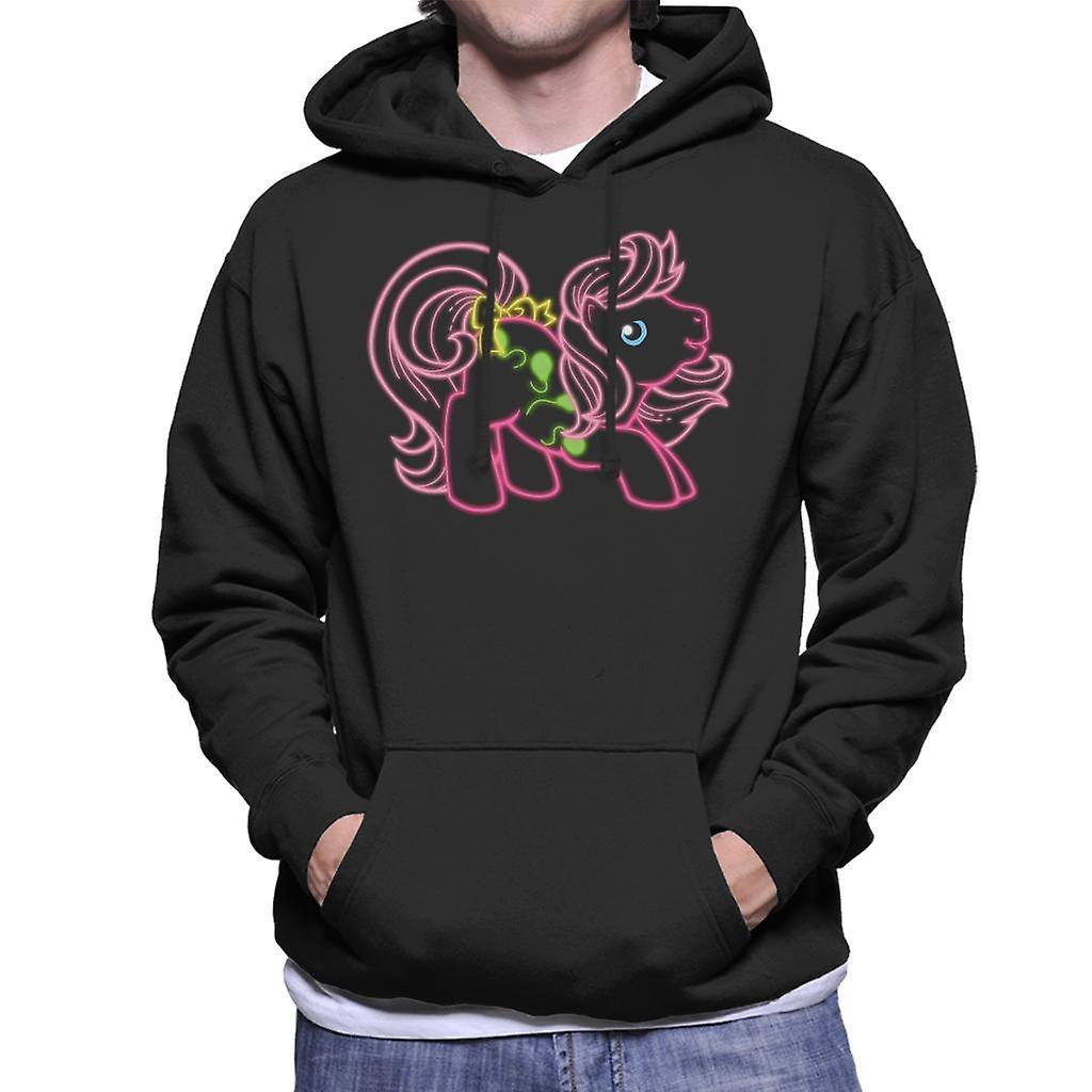 My Little Pony Neon Balloon Cutie Mark Men's Hooded Sweatshirt Black XX-Large