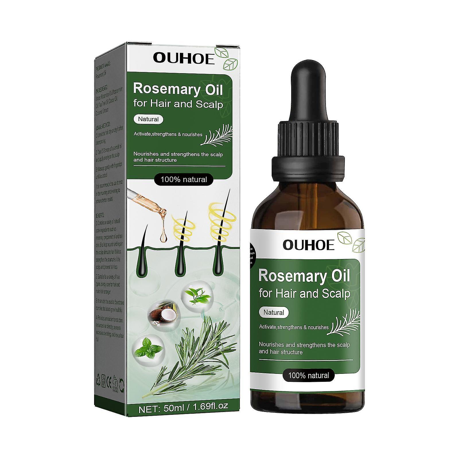 Meet Rosemary Oil For Hair And Scalp-hair Oil For Hair Loss To Stimulate Hair Growth With Castor Oil 50 Ml