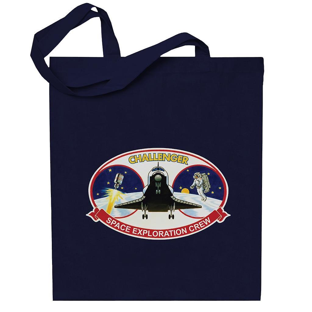 NASA STS 41B Challenger Mission Patch Totebag Navy Blue 38 x 42 cm