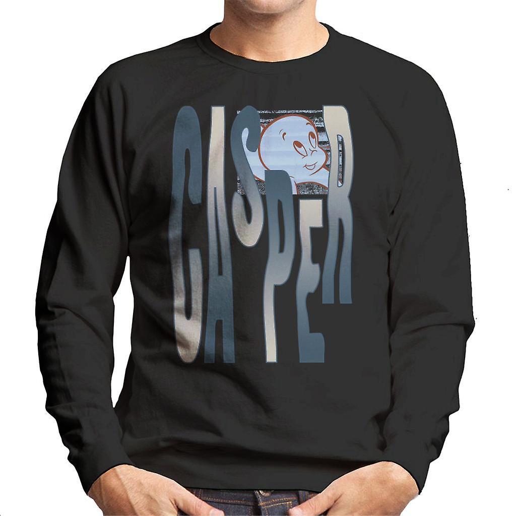 Casper The Friendly Ghost Spooky Waves Men's Sweatshirt Black X-Large