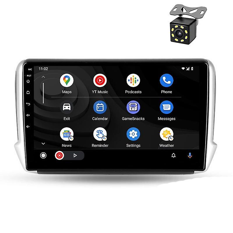 JIULUNET 2 Din Android Car Radio For Peugeot 208 2008 2012 - 2018 Multimedia Video Player Carplay Auto Stereo