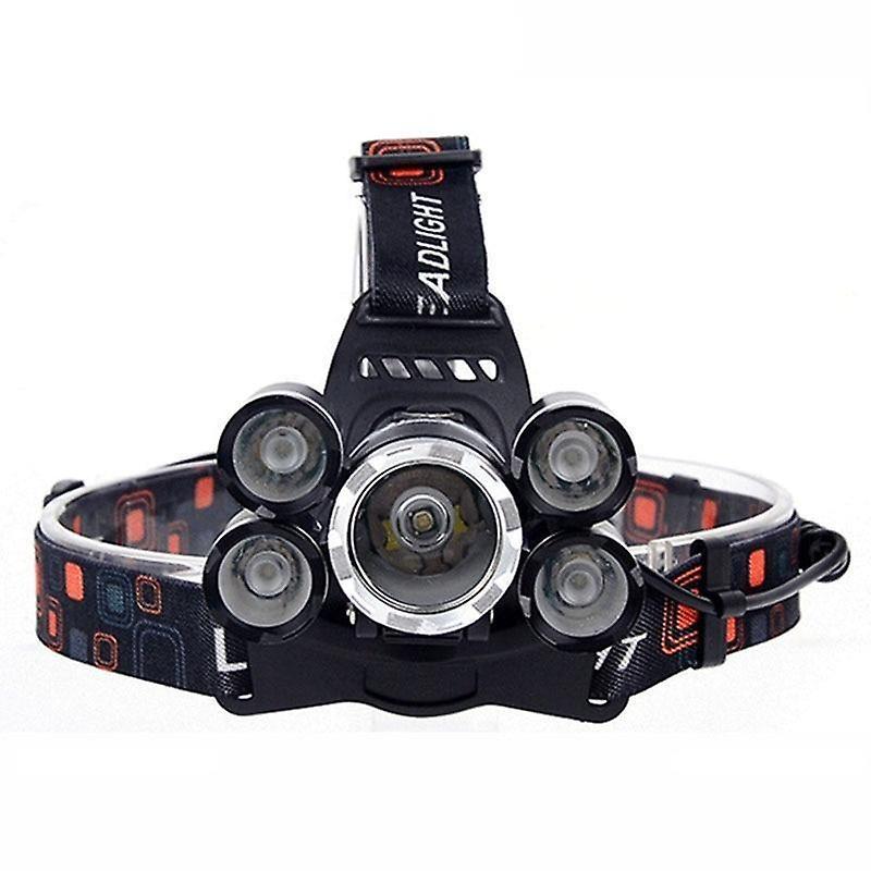 Slowmoose Z35t13 Headlight - 4000 Lumen Headlamp, Cree Xml3/5 Led T6 Torch By 18650 Option D